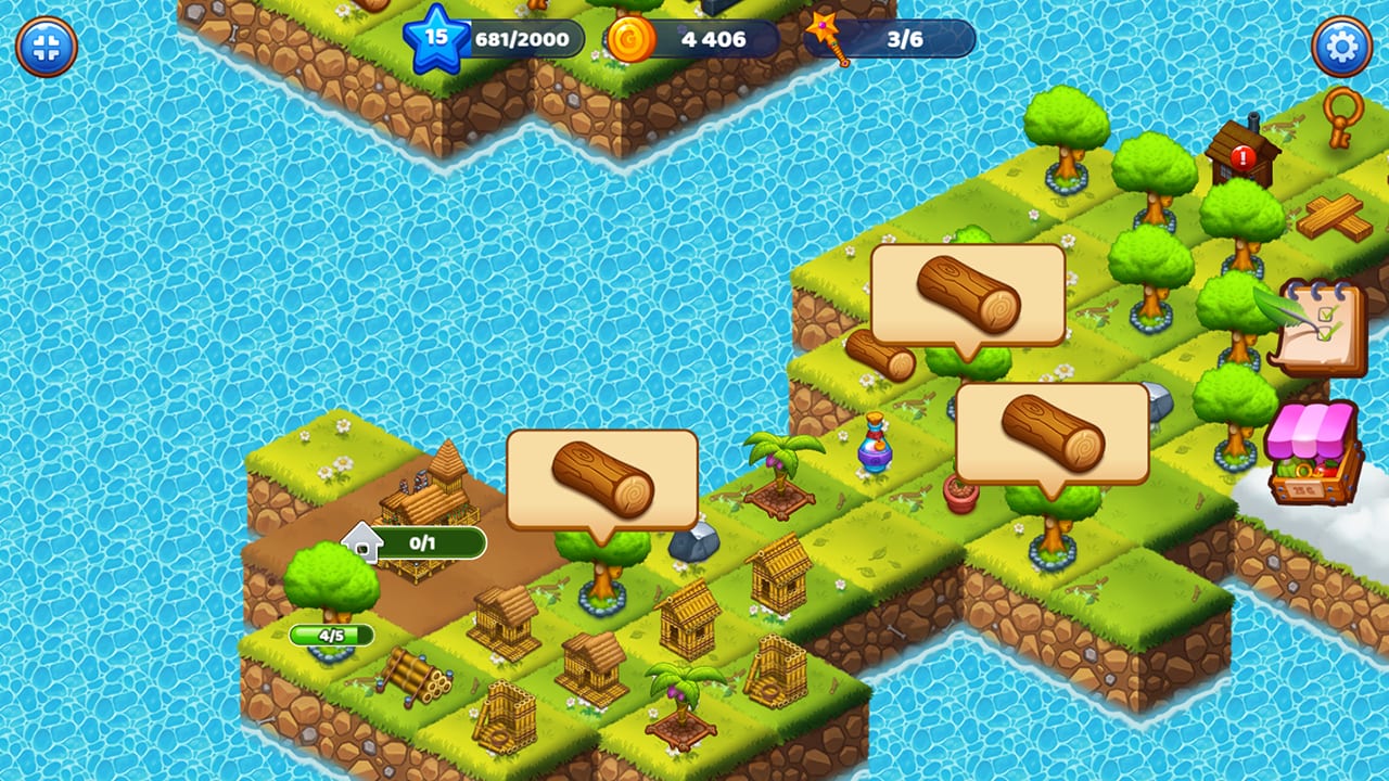 Merge World — fairy workers harvesting resources